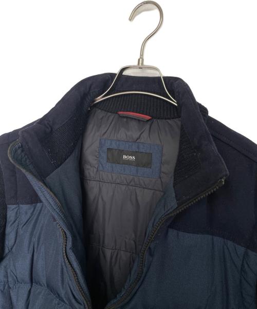 HUGO BOSS（ヒューゴ ボス）HUGO BOSS (ヒューゴ ボス) HUGO BOSS ヒューゴボス Dillion1 切り替え ダウンジャケット ネイビー サイズ:50の古着・服飾アイテム
