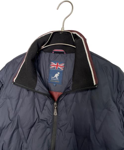 KANGOL（カンゴール）KANGOL (カンゴール) KANGOL カンゴール EXTRA COMFORT エクストラコンフォート ダイヤキルティング ダウンジャケット ネイビー ネイビー サイズ:Lの古着・服飾アイテム
