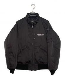 AVIREX（アヴィレックス）の古着「AVIREX アヴィレックス "HAT IN THE RING" ステンシルジャケット 783-4252608」｜ブラック