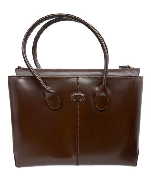 TOD'S（トッズ）TOD'S (トッズ) トートバッグ ブラウンの古着・服飾アイテム