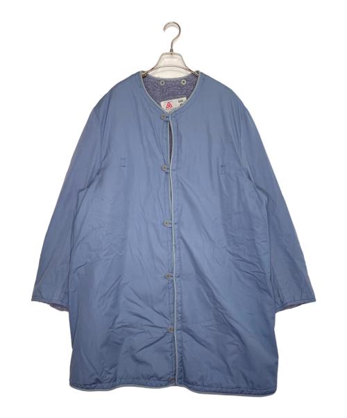 Swedish Army（スウェーデン軍）Swedish Army SWEDISH ARMY スウェーデン軍 Feltuniform CIVIL DEFENSE 民間防衛組織 1990年 M-59 フィールドコート用 ボアライナージャケット ノーカラーコート サックスブルーの古着・服飾アイテム