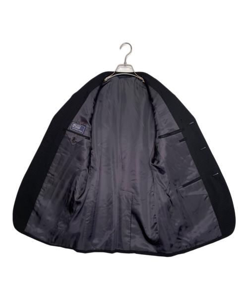 POLO RALPH LAUREN（ポロ・ラルフローレン）POLO RALPH LAUREN POLO RALPH LAUREN ポロ ラルフローレン 2000年代 ウインドウペン 格子柄 3ボタン シングル スーツ シルクウール 日本製 ブラックの古着・服飾アイテム