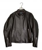 green label relaxingグリーンレーベルリラクシング）の古着「UNITED ARROWS green label relaxing グリーンレーベルリラクシング ST ソフトカウ シングル レザージャケット」｜ブラック