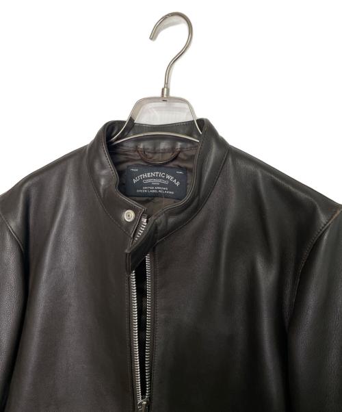 green label relaxing（グリーンレーベルリラクシング）green label relaxing UNITED ARROWS green label relaxing グリーンレーベルリラクシング ST ソフトカウ シングル レザージャケット ブラック サイズ:Sの古着・服飾アイテム