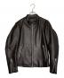 green label relaxing（グリーンレーベルリラクシング）の古着「UNITED ARROWS green label relaxing グリーンレーベルリラクシング ST ソフトカウ シングル レザージャケット」｜ブラック