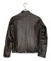 green label relaxing UNITED ARROWS green label relaxing グリーンレーベルリラクシング ST ソフトカウ シングル レザージャケット ブラック サイズ:S：7000円