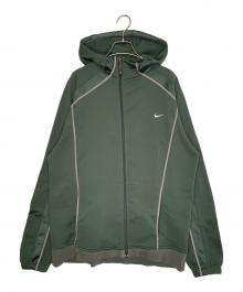 NIKE（ナイキ）の古着「NIKE ナイキ 00's 2006年 銀タグ SPHERE期 THERMA-FIT ラグラン フリースジップアップパーカー カーキグリーン」｜グリーン
