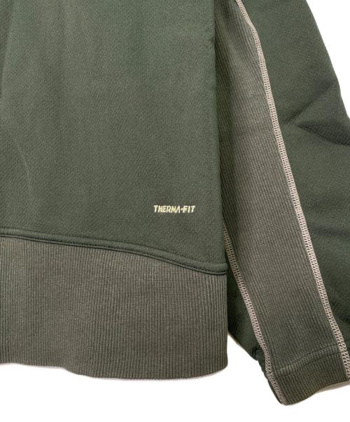 NIKE（ナイキ）NIKE (ナイキ) NIKE ナイキ 00's 2006年 銀タグ SPHERE期 THERMA-FIT ラグラン フリースジップアップパーカー カーキグリーン グリーン サイズ:XLの古着・服飾アイテム