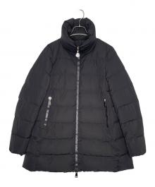 MONCLER（モンクレール）の古着「MONCLER モンクレール PETREA 2016AW ダウンコート 4696300 ミドル丈 ブラック」｜ブラック
