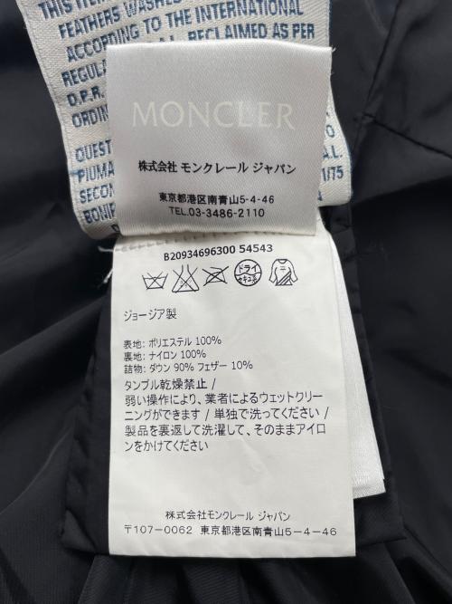 MONCLER（モンクレール）MONCLER (モンクレール) MONCLER モンクレール PETREA 2016AW ダウンコート 4696300 ミドル丈 ブラック ブラック サイズ:1の古着・服飾アイテム