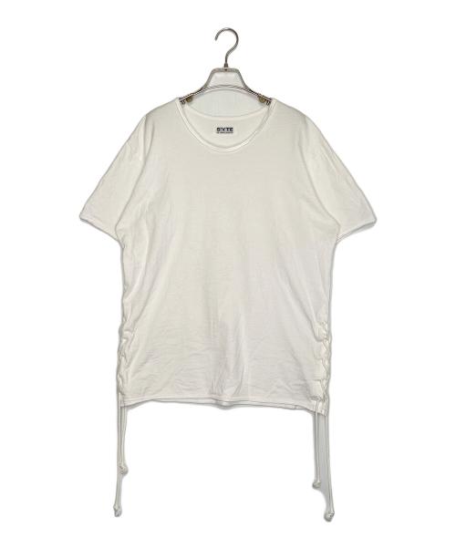 s'yte（サイト）s'yte (サイト) S'YTE サイト ヨウジヤマモト サイドレースアップ コットンジャージー 半袖Tシャツ ホワイト ホワイト サイズ:2の古着・服飾アイテム