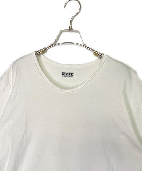 s'yte（サイト）s'yte (サイト) S'YTE サイト ヨウジヤマモト サイドレースアップ コットンジャージー 半袖Tシャツ ホワイト ホワイト サイズ:2の古着・服飾アイテム