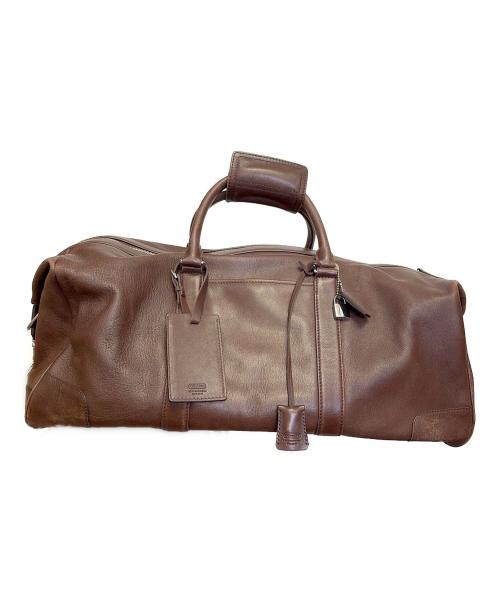 COACH（コーチ）COACH (コーチ) レザーボストンバッグ ブラウンの古着・服飾アイテム