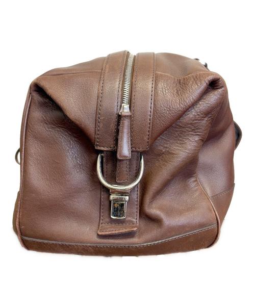 COACH（コーチ）COACH (コーチ) レザーボストンバッグ ブラウンの古着・服飾アイテム