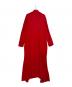 ISSEY MIYAKE (イッセイミヤケ) ロングカーディガン レッド サイズ:M：8000円