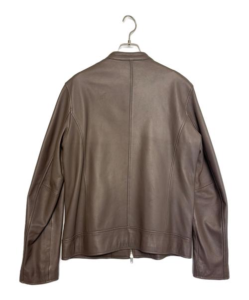 URBAN RESEARCH（アーバンリサーチ）URBAN RESEARCH (アーバンリサーチ) シングルライダースジャケット ブラウン サイズ:40の古着・服飾アイテム