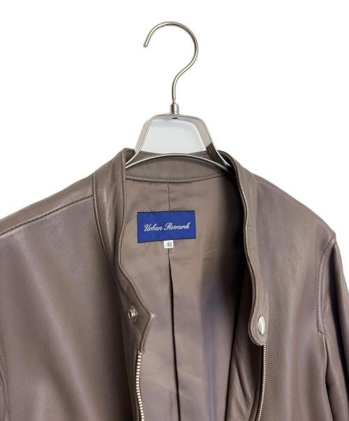 URBAN RESEARCH（アーバンリサーチ）URBAN RESEARCH (アーバンリサーチ) シングルライダースジャケット ブラウン サイズ:40の古着・服飾アイテム