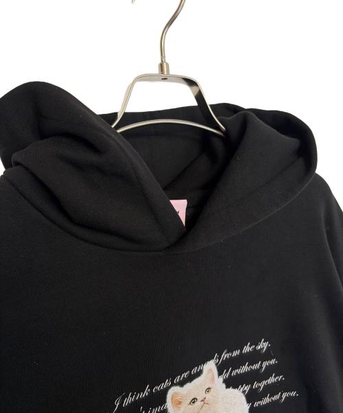 ITZAVIBE（イッザバイブ）ITZAVIBE (イッザバイブ) パーカー ブラック サイズ:Mの古着・服飾アイテム
