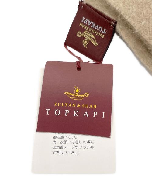 TOPKAPI（トプカピ）TOPKAPI (トプカピ) TOPKAPI トプカピ カシミヤ 大判 マフラー フリンジ ベージュ 　 ベージュ 未使用品の古着・服飾アイテム