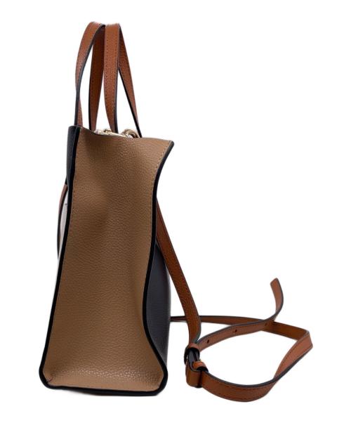 MARC JACOBS（マークジェイコブス）MARC JACOBS (マークジェイコブス) MARC JACOBS マークジェイコブス The Grind ザ グラインド ミニ トートバッグ 2WAY レザー バイカラー ブラック×ホワイトの古着・服飾アイテム