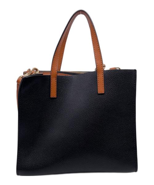 MARC JACOBS（マークジェイコブス）MARC JACOBS (マークジェイコブス) MARC JACOBS マークジェイコブス The Grind ザ グラインド ミニ トートバッグ 2WAY レザー バイカラー ブラック×ホワイトの古着・服飾アイテム