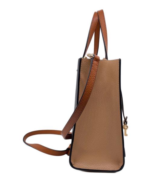 MARC JACOBS（マークジェイコブス）MARC JACOBS (マークジェイコブス) MARC JACOBS マークジェイコブス The Grind ザ グラインド ミニ トートバッグ 2WAY レザー バイカラー ブラック×ホワイトの古着・服飾アイテム