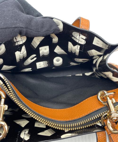 MARC JACOBS（マークジェイコブス）MARC JACOBS (マークジェイコブス) MARC JACOBS マークジェイコブス The Grind ザ グラインド ミニ トートバッグ 2WAY レザー バイカラー ブラック×ホワイトの古着・服飾アイテム