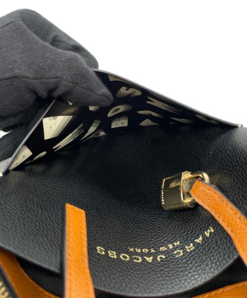 MARC JACOBS（マークジェイコブス）MARC JACOBS (マークジェイコブス) MARC JACOBS マークジェイコブス The Grind ザ グラインド ミニ トートバッグ 2WAY レザー バイカラー ブラック×ホワイトの古着・服飾アイテム
