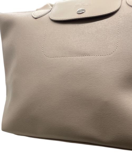 LONGCHAMP（ロンシャン）LONGCHAMP (ロンシャン) LONGCHAMP ロンシャン ルプリアージュ エクストラ M ショッピングバッグ トートバッグ ショルダーバッグ ベージュ ピンクの古着・服飾アイテム