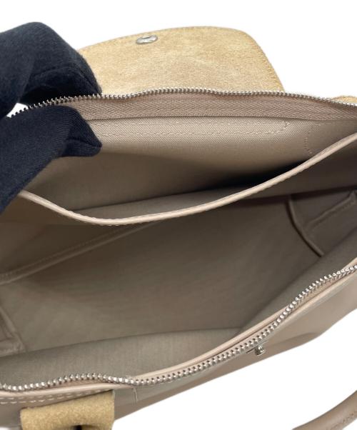 LONGCHAMP（ロンシャン）LONGCHAMP (ロンシャン) LONGCHAMP ロンシャン ルプリアージュ エクストラ M ショッピングバッグ トートバッグ ショルダーバッグ ベージュ ピンクの古着・服飾アイテム