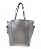 J&M DAVIDSONジェイ＆エム デヴィッドソン）の古着「J&M DAVIDSON ジェイ＆エム デヴィッドソン MINI BELLE WITH STUDS トートバッグ ショルダーバッグ」｜シルバー