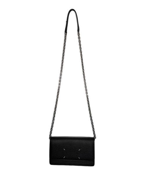 Maison Margiela（メゾンマルジェラ）Maison Margiela (メゾンマルジェラ) 4ステッチチェーンウォレット財布 ブラックの古着・服飾アイテム