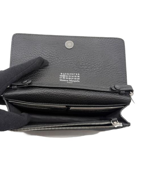Maison Margiela（メゾンマルジェラ）Maison Margiela (メゾンマルジェラ) 4ステッチチェーンウォレット財布 ブラックの古着・服飾アイテム