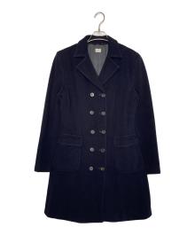 paul smith women（ポールスミス ウーメン）の古着「Paul Smith WOMEN ポールスミス ウィメン 90年代 ウール Pコート ピーコート 濃紺」｜ネイビー