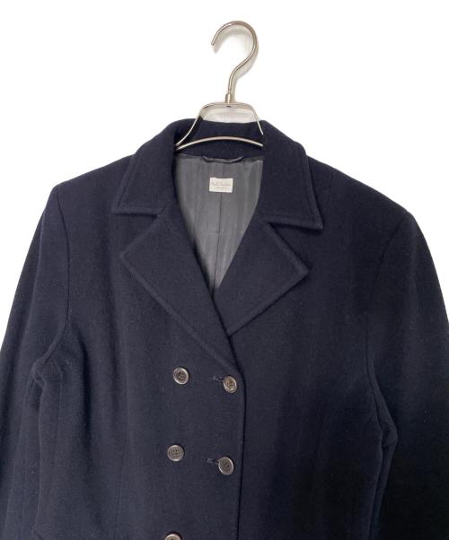 paul smith women（ポールスミス ウーメン）paul smith women (ポールスミス ウーメン) Paul Smith WOMEN ポールスミス ウィメン 90年代 ウール Pコート ピーコート 濃紺 ネイビー サイズ:42の古着・服飾アイテム