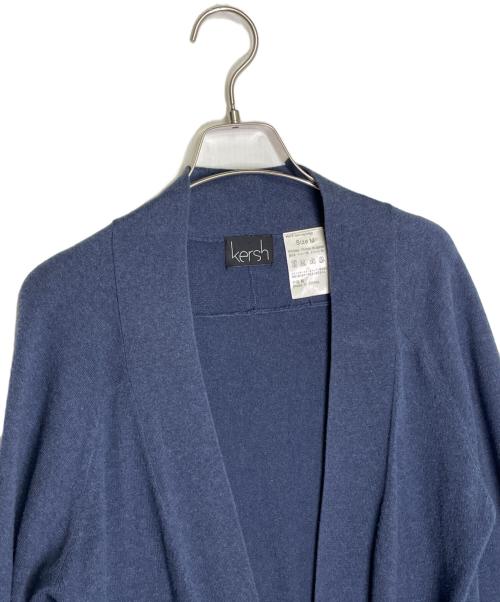 kersh（カーシュ）kersh (カーシュ) kersh カーシュ オープンフロント ロングカーディガン ネイビー サイズ:Mの古着・服飾アイテム