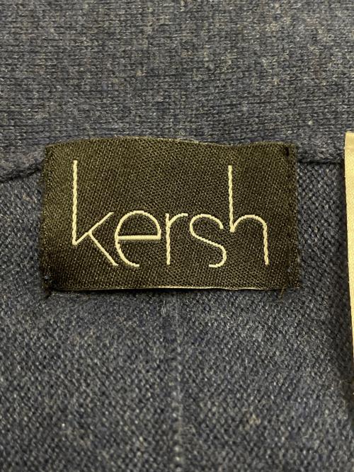 kersh（カーシュ）kersh (カーシュ) kersh カーシュ オープンフロント ロングカーディガン ネイビー サイズ:Mの古着・服飾アイテム