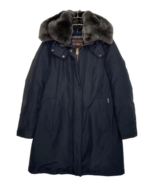 WOOLRICH（ウールリッチ）WOOLRICH (ウールリッチ) WOOLRICH ウールリッチ BOW BRIDGE COAT ダウンコート RAMAR CLOTH ラマークロス ネイビー ネイビー サイズ:Sの古着・服飾アイテム