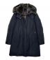 WOOLRICH（ウールリッチ）の古着「WOOLRICH ウールリッチ BOW BRIDGE COAT ダウンコート RAMAR CLOTH ラマークロス ネイビー」｜ネイビー