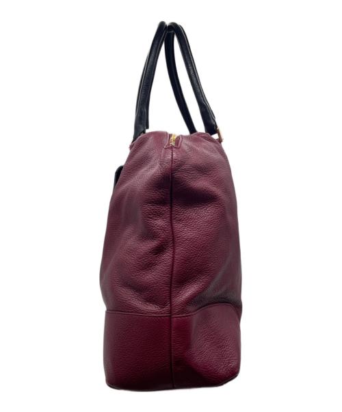 FURLA（フルラ）FURLA (フルラ) FURLA フルラ NIKIA ハンドバッグ ショルダーバッグ ボルドー パープル×ブラックの古着・服飾アイテム