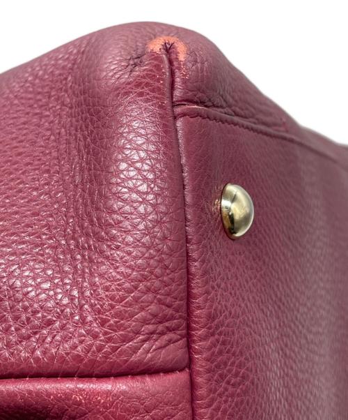 FURLA（フルラ）FURLA (フルラ) FURLA フルラ NIKIA ハンドバッグ ショルダーバッグ ボルドー パープル×ブラックの古着・服飾アイテム