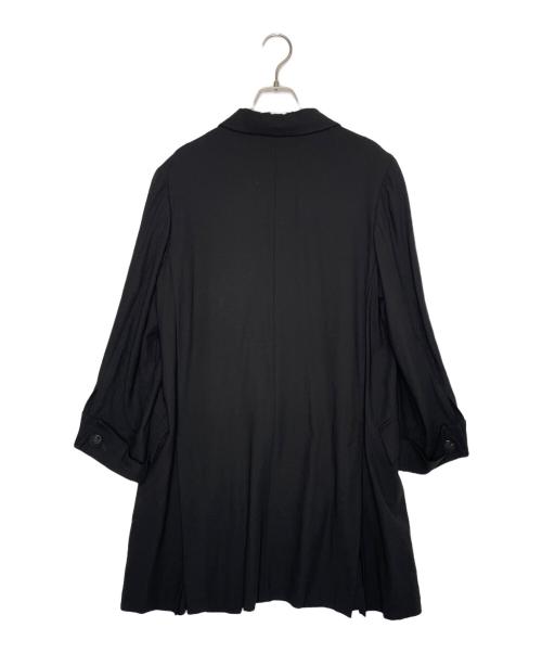 MaxMara（マックスマーラ）MaxMara (マックスマーラ) MaxMara マックスマーラ 90年代 白タグ ファーストライン ヴァージンウール アセテート ステンカラー ハーフコート ブラック サイズ:J I 40（11号）の古着・服飾アイテム