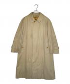 Burberry'sバーバリーズ）の古着「Burberry's バーバリーズ 1988年〜1994年頃 ヴィンテージ 裏地ノバチェック ステンカラーコート バルマカーンコート トレンチコート」｜ベージュ