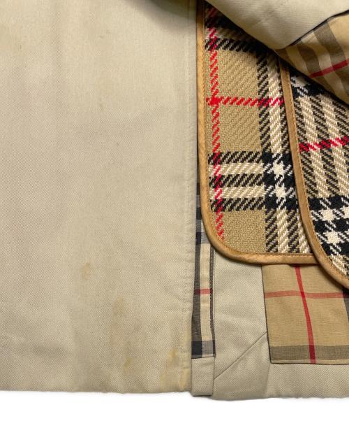 Burberry's（バーバリーズ）Burberry's (バーバリーズ) Burberry's バーバリーズ 1988年〜1994年頃 ヴィンテージ 裏地ノバチェック ステンカラーコート バルマカーンコート トレンチコート ベージュ サイズ:78の古着・服飾アイテム