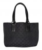 GUCCIグッチ）の古着「トートバッグ　GUCCI　グッチ　GGキャンバス」｜ブラック