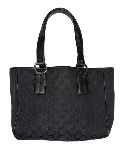 GUCCI（グッチ）GUCCI (グッチ) トートバッグ　GUCCI　グッチ　GGキャンバス ブラックの古着・服飾アイテム