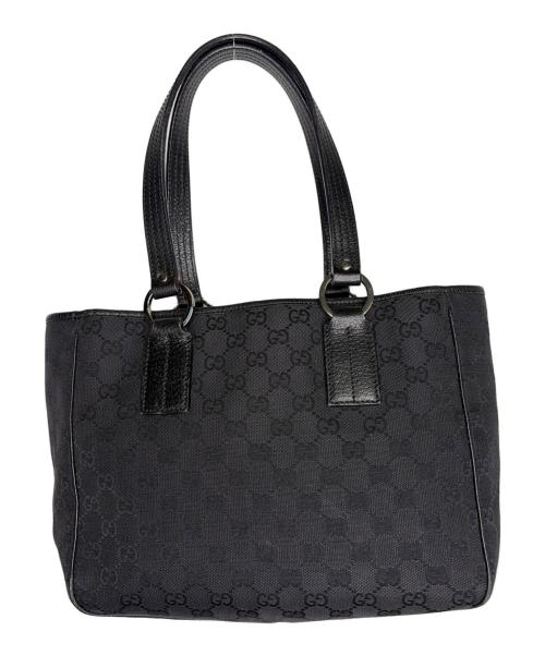 GUCCI（グッチ）GUCCI (グッチ) トートバッグ　GUCCI　グッチ　GGキャンバス ブラックの古着・服飾アイテム