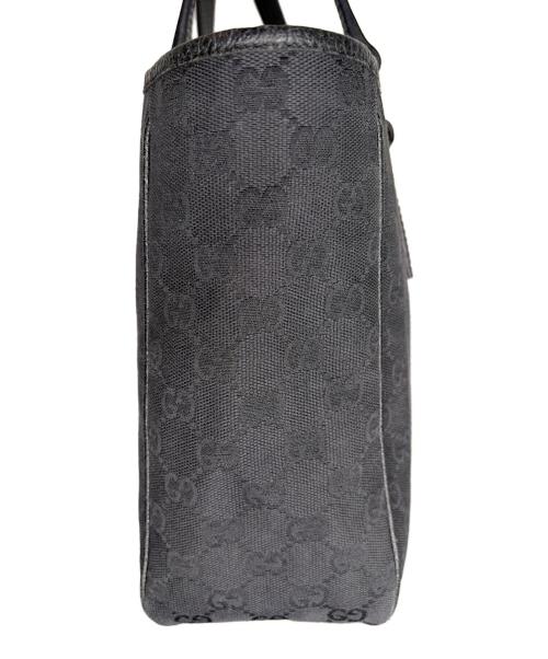 GUCCI（グッチ）GUCCI (グッチ) トートバッグ　GUCCI　グッチ　GGキャンバス ブラックの古着・服飾アイテム