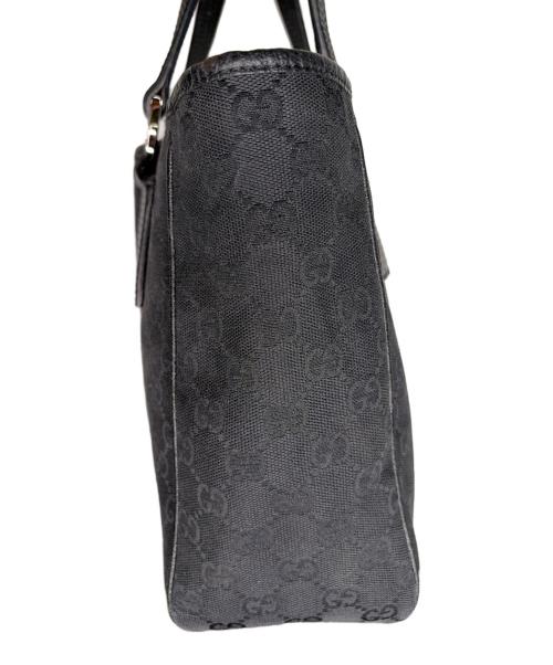 GUCCI（グッチ）GUCCI (グッチ) トートバッグ　GUCCI　グッチ　GGキャンバス ブラックの古着・服飾アイテム
