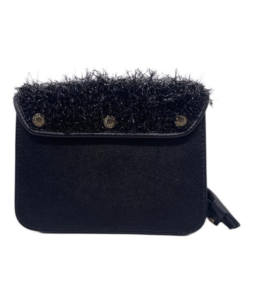 FURLA（フルラ）FURLA (フルラ) FURLA フルラ Metropolis Mini Crossbody Custom Flap メトロポリス カスタマイズ ショルダーバッグ フラップ ブラックの古着・服飾アイテム